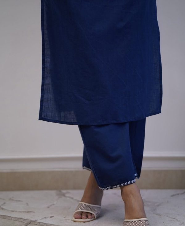 KCH0008:Breezy Blue Kurta Pant Set - Image 10