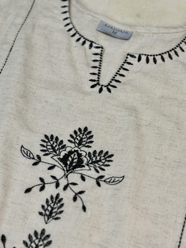 KCH0004:Off White Kurta Pant Sets - Image 2
