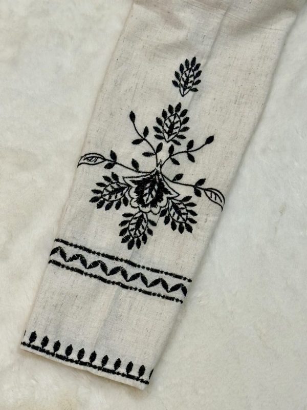 KCH0004:Off White Kurta Pant Sets - Image 3