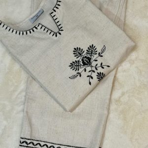KCH0004:Off White Kurta Pant Sets