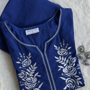 KCH0008:Breezy Blue Kurta Pant Set