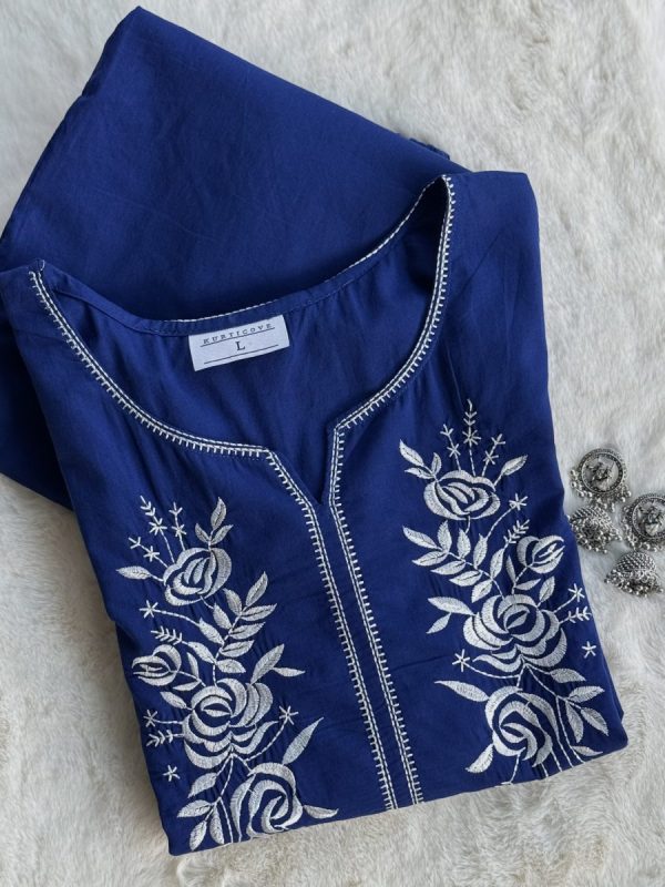 KCH0008:Breezy Blue Kurta Pant Set