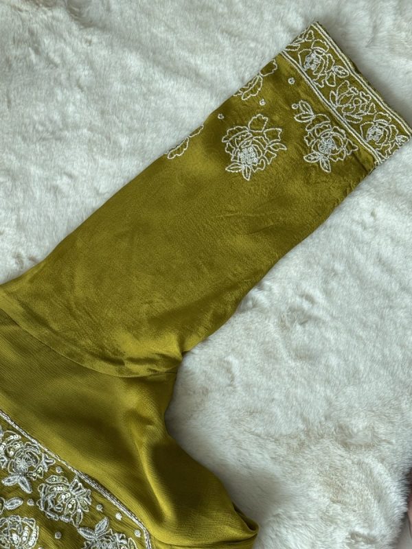 KCH0010:Pure Chinon Mossy Green Suits - Image 2