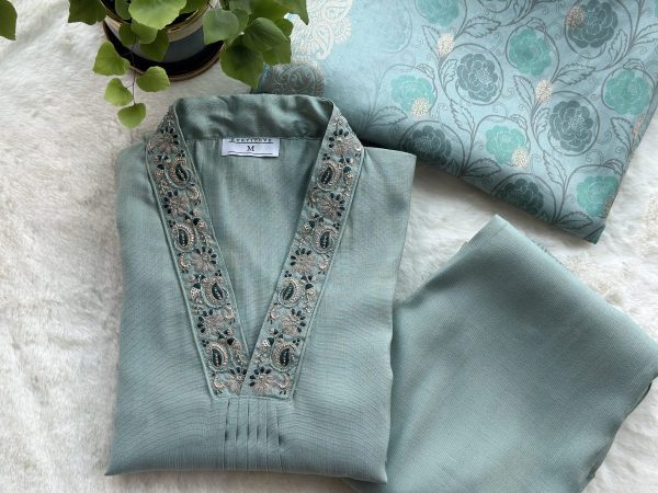 KCH0011:Mint Green Kurta Suits
