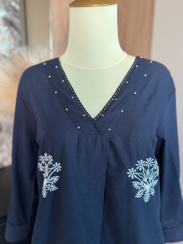 KCH0015:Midnight Bloom Kurta With Pant - Image 3
