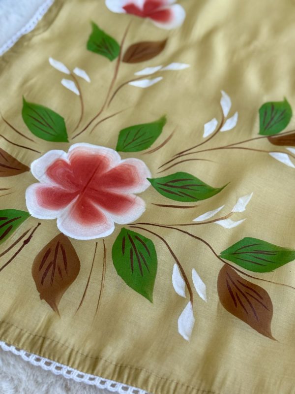 KCH0023: Pastel Yellow Hand Brushed Soft Mul Kurta Suits - Image 6