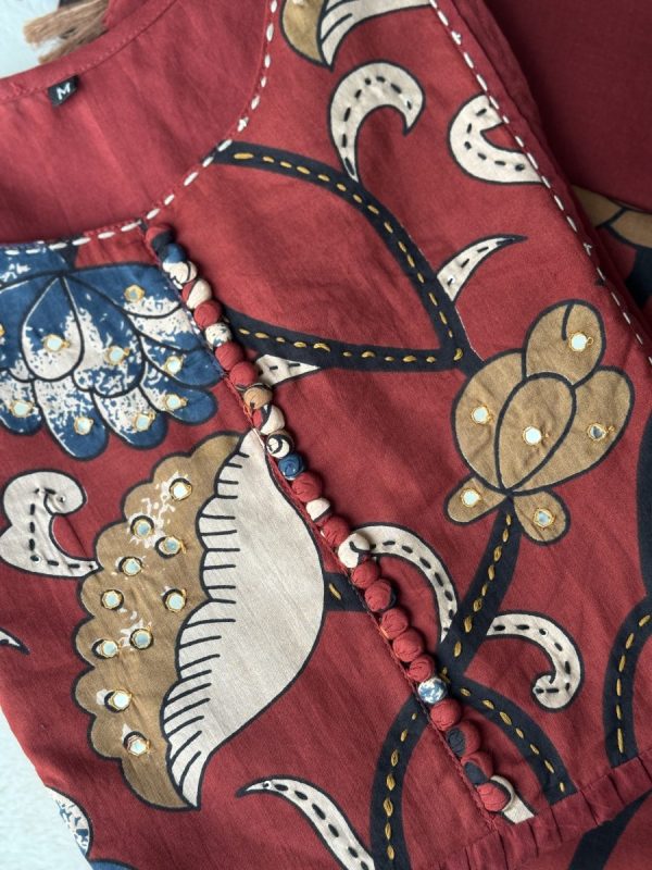 KCH0024:Kalamkari Pure Mul Cotton Kurta Suits - Image 7