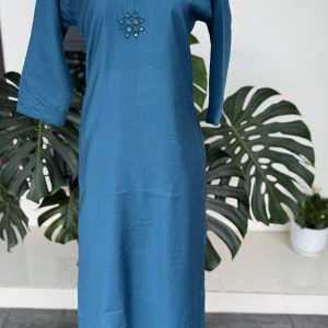 KCH0028:Teal Grace Mirrorwork 2pc Cord Set