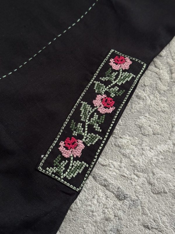 KCH0036:Premium Linen Cotton Black Cord Set - Image 6