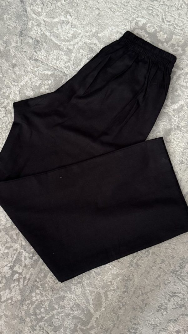 KCH0036:Premium Linen Cotton Black Cord Set - Image 7