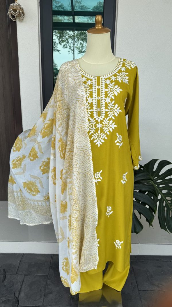 KCH0038:Plus Size Chikankari Kurta Suit