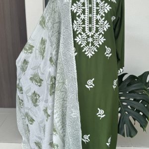 KCH0039:Plus Size Chikankari Kurta Suit
