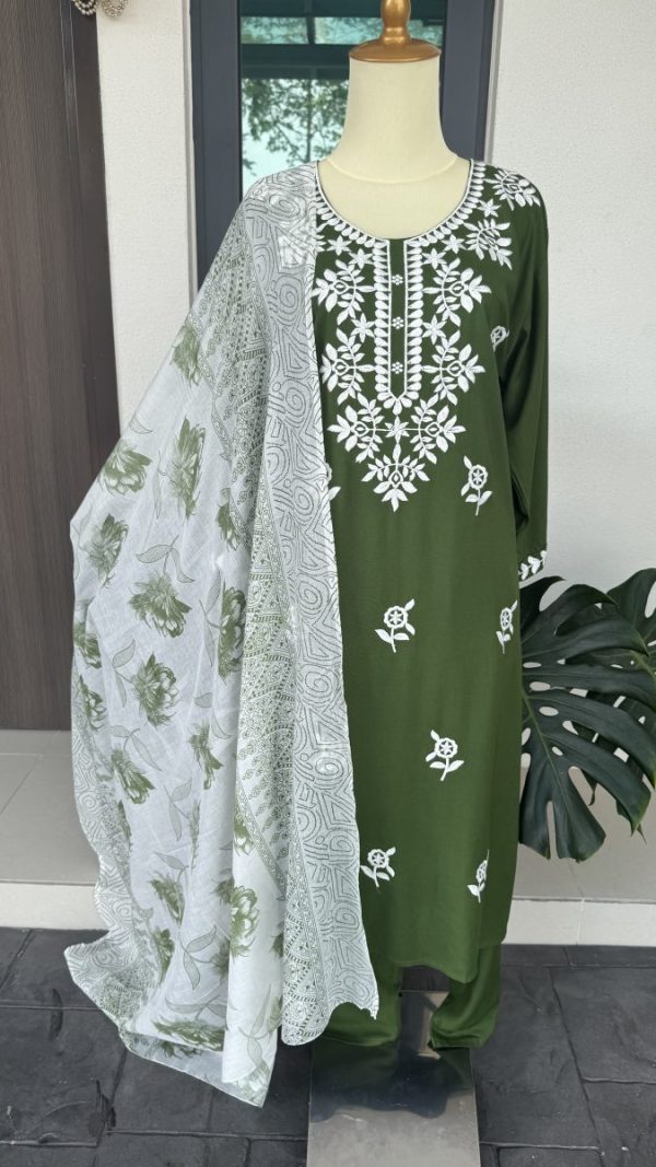 KCH0039:Plus Size Chikankari Kurta Suit