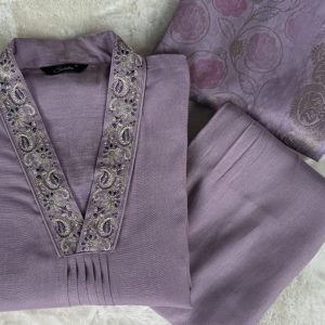 KCH0041:Dusky Lavender Kurta Suit