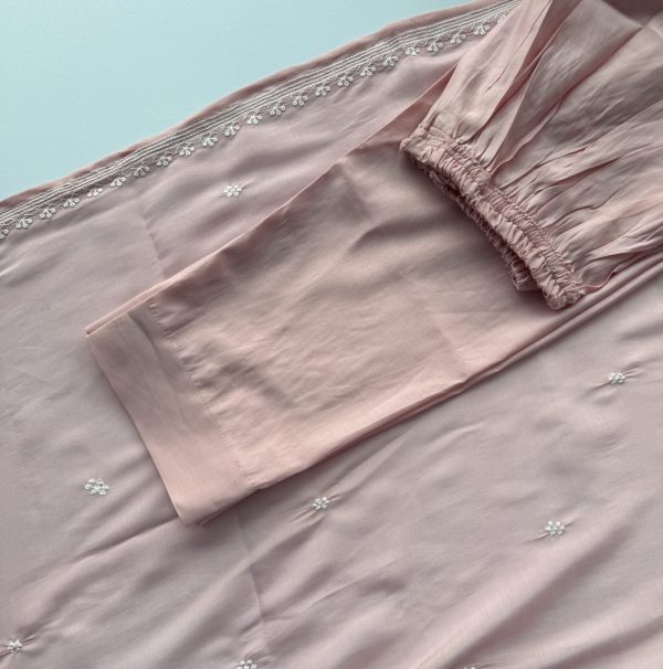 KCH0042:Petal Pink Mul Chanderi Suit - Image 5