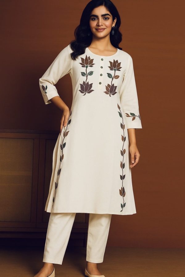 KCH0049:Soft Khadi Cotton Coord Set