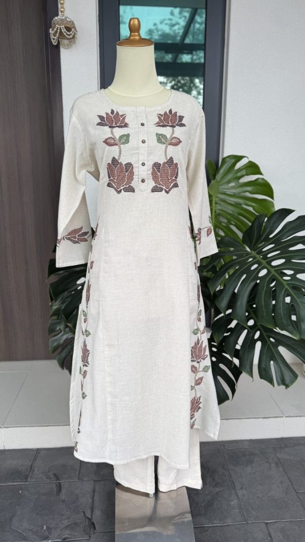KCH0049:Soft Khadi Cotton Coord Set - Image 2