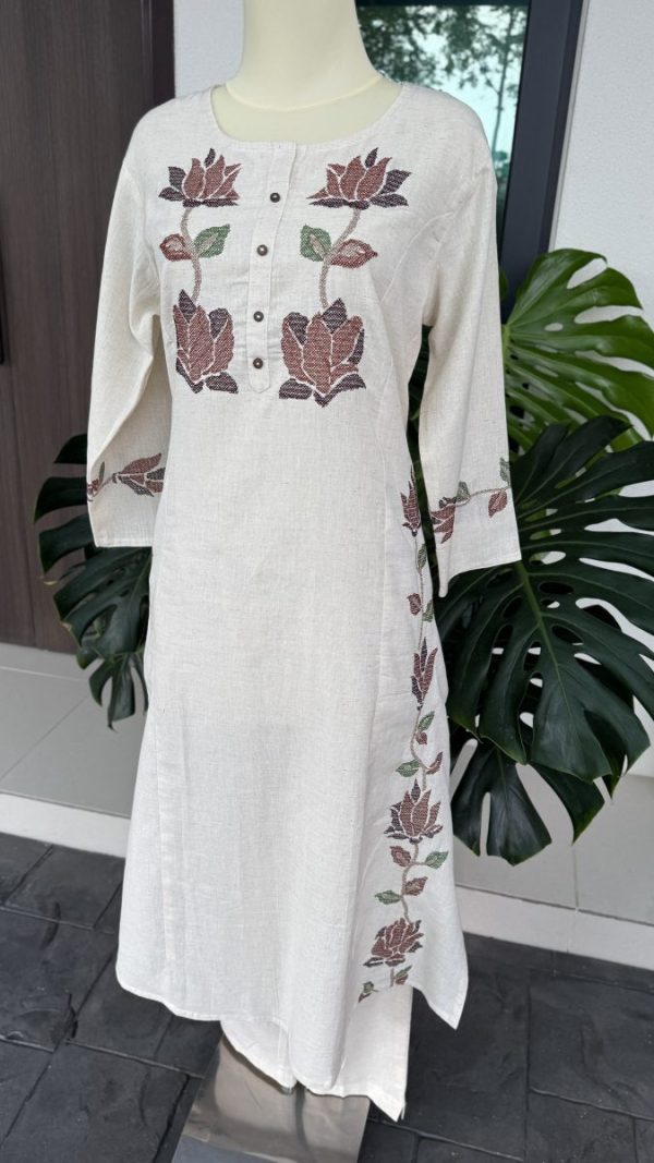 KCH0049:Soft Khadi Cotton Coord Set - Image 3
