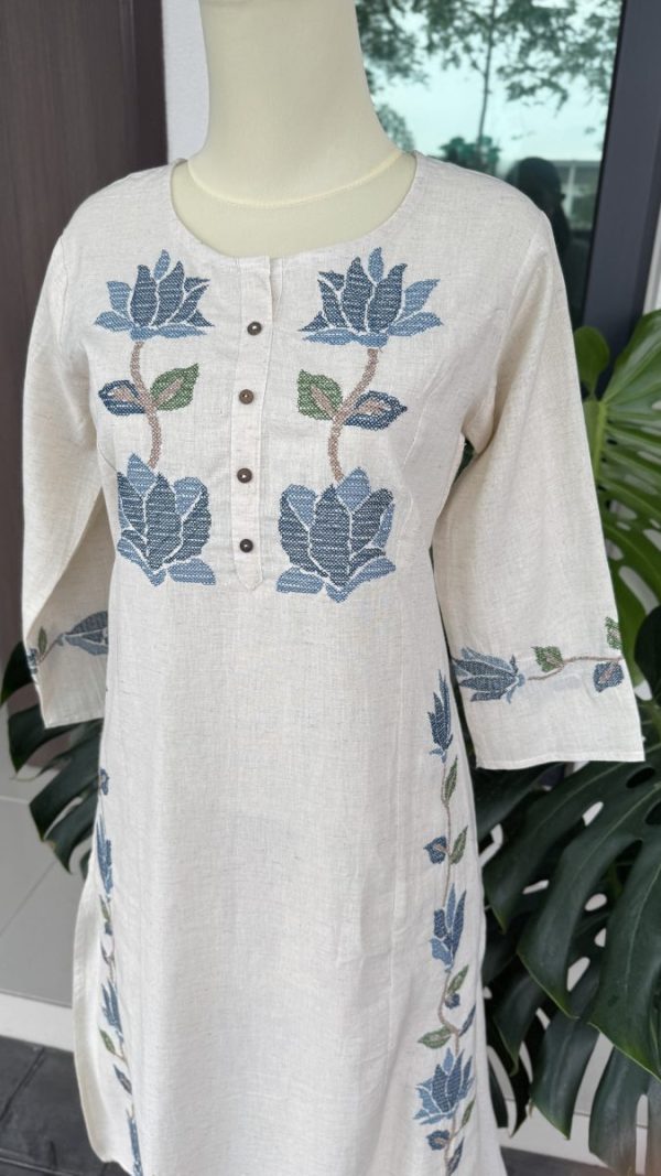 KCH0048:Soft Khadi Cotton Coord Set - Image 3