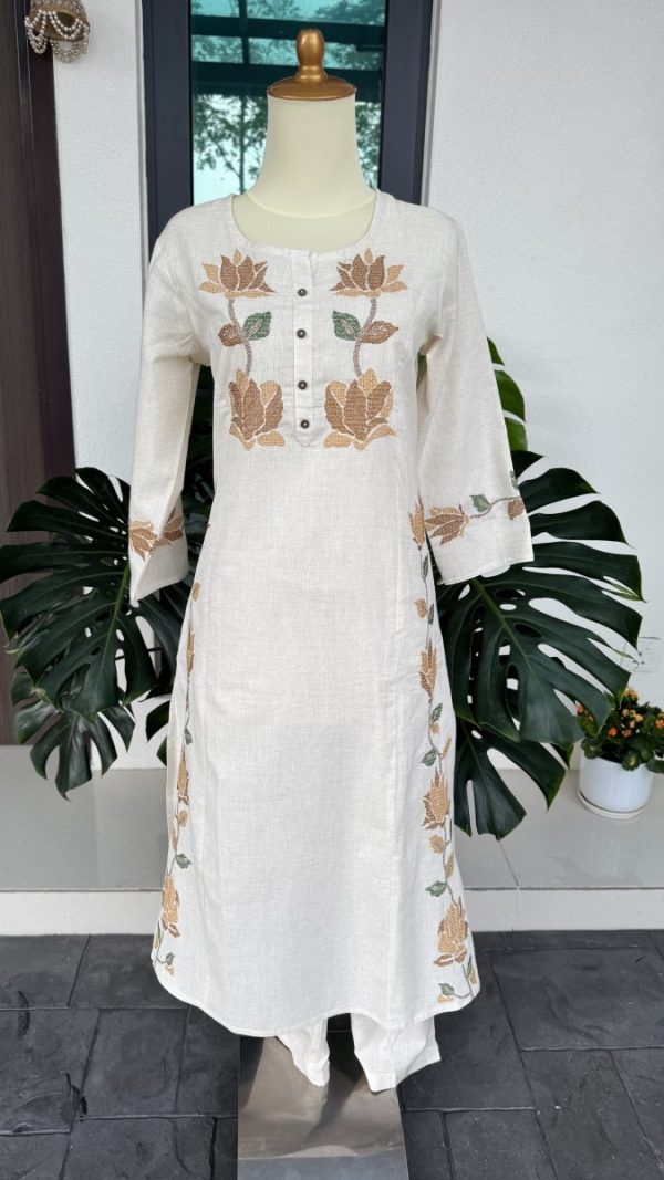KCH0047:Soft Khadi Cotton Coord Set - Image 2