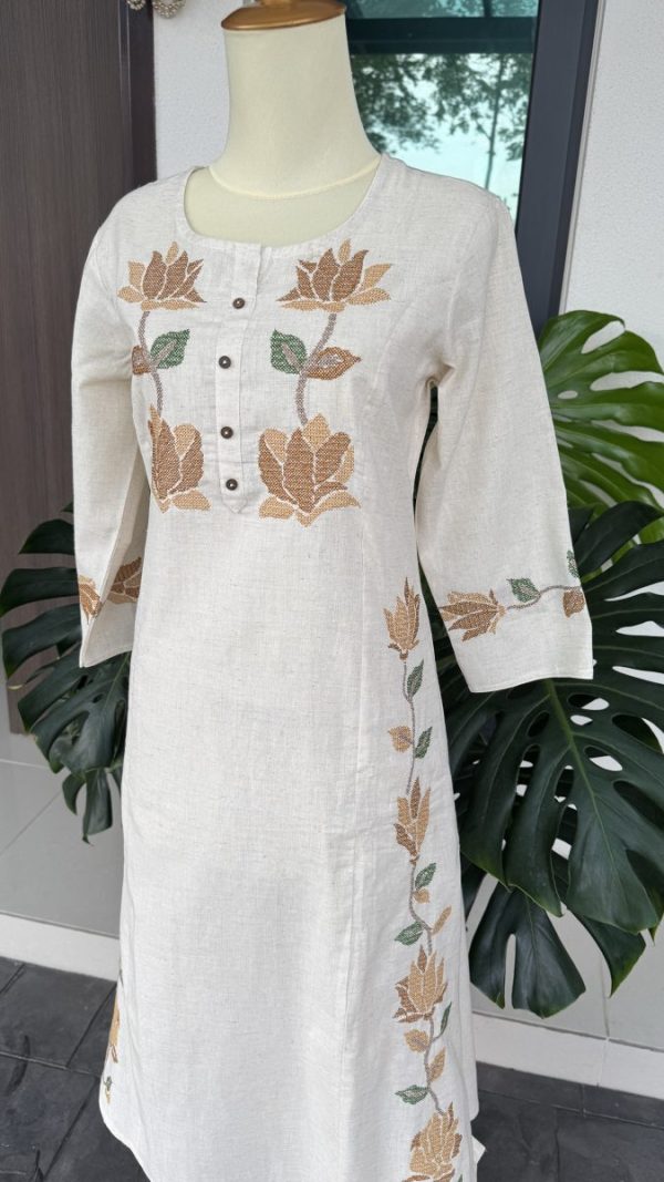 KCH0047:Soft Khadi Cotton Coord Set - Image 3