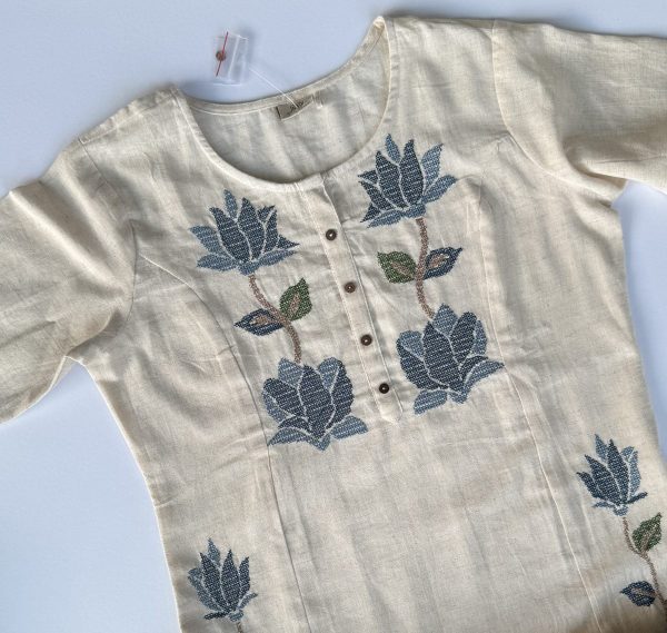 KCH0048:Soft Khadi Cotton Coord Set - Image 6