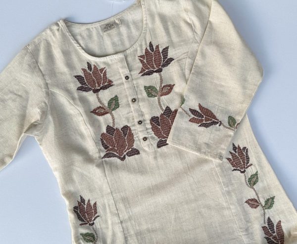 KCH0049:Soft Khadi Cotton Coord Set - Image 5