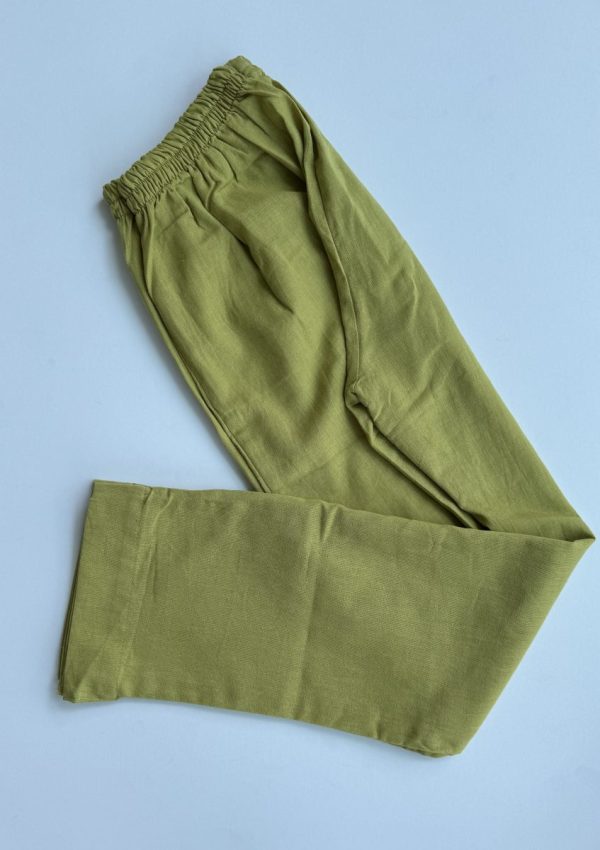 KCH0053:Soft Lime Green A-Line Kurta Suit - Image 9