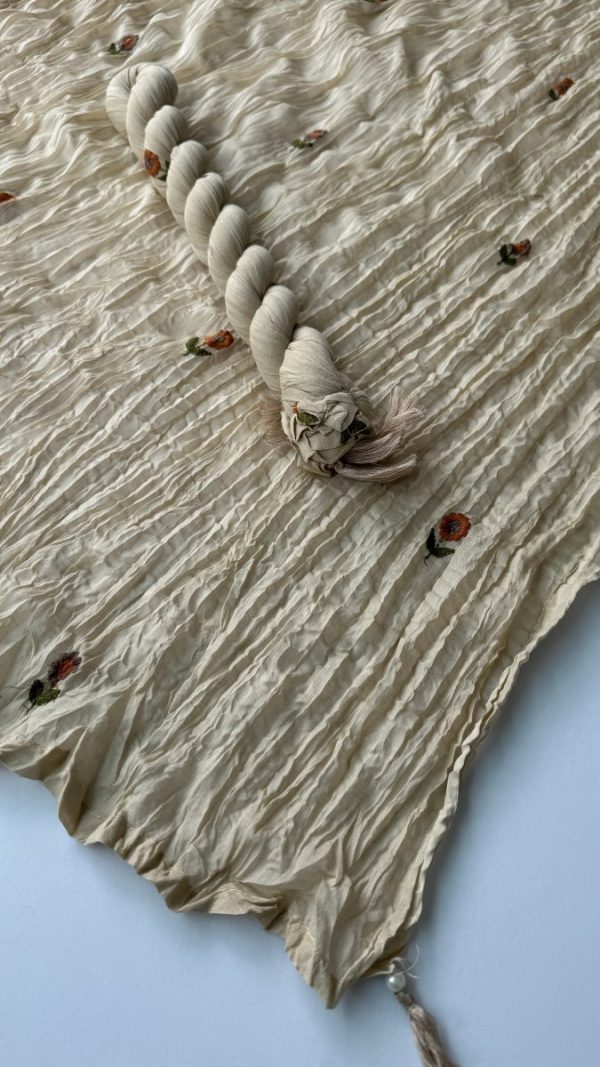 KCH0055:Beige Floral Pure Cotton Kurta Suit - Image 8