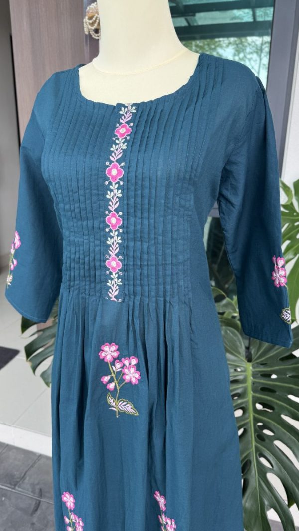 KCH0056:Floral Charm Cotton Kurta Suit - Image 3