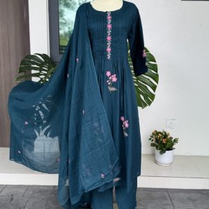 KCH0056:Floral Charm Cotton Kurta Suit
