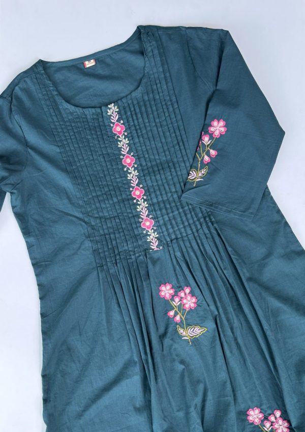 KCH0056:Floral Charm Cotton Kurta Suit - Image 5