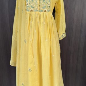 KCH0063:Sunkissed Embroidery Mul Cotton Kurta Suit