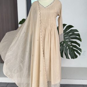 KCH0085:Soft Beige Cotton Kurta Suit