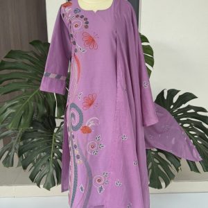 KCH0109:Lilac Bloom Cotton Kurta Suit