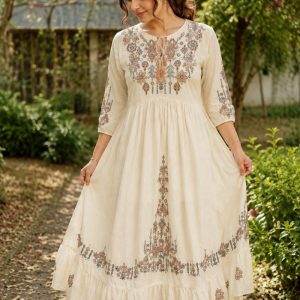 KCH0125:Khadi Cotton Midi Dress