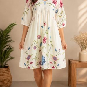 KCH0124:Khadi Cotton Short Dress