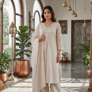 KCH0127:Chandni Beige Kurta Suit