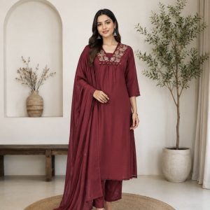 KCH0146:Ruhani Deep Maroon Suit