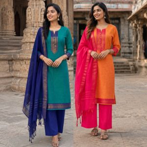 KCH0139:Mangalagiri Cotton Suit